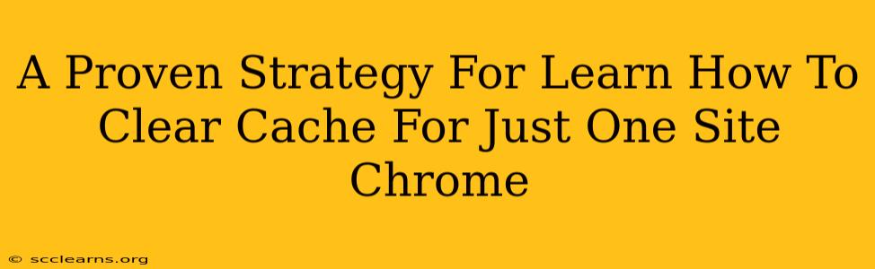 A Proven Strategy For Learn How To Clear Cache For Just One Site Chrome