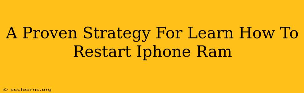 A Proven Strategy For Learn How To Restart Iphone Ram