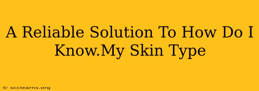 A Reliable Solution To How Do I Know.My Skin Type