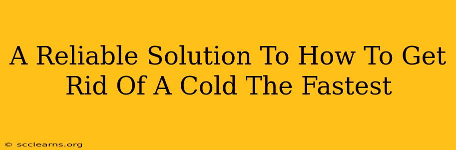 A Reliable Solution To How To Get Rid Of A Cold The Fastest