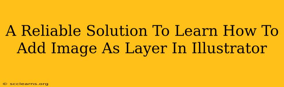 A Reliable Solution To Learn How To Add Image As Layer In Illustrator