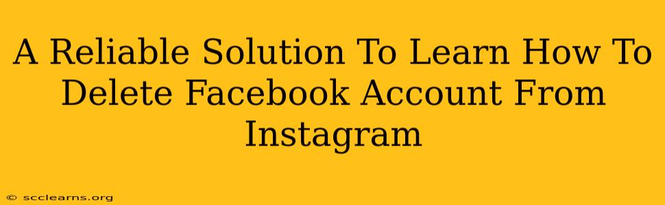 A Reliable Solution To Learn How To Delete Facebook Account From Instagram