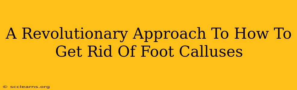 A Revolutionary Approach To How To Get Rid Of Foot Calluses