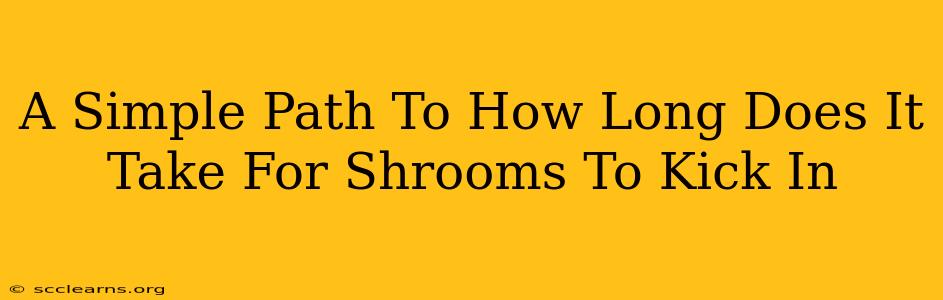 A Simple Path To How Long Does It Take For Shrooms To Kick In