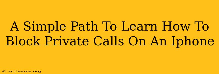 A Simple Path To Learn How To Block Private Calls On An Iphone