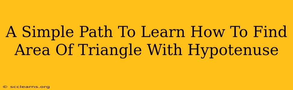 A Simple Path To Learn How To Find Area Of Triangle With Hypotenuse