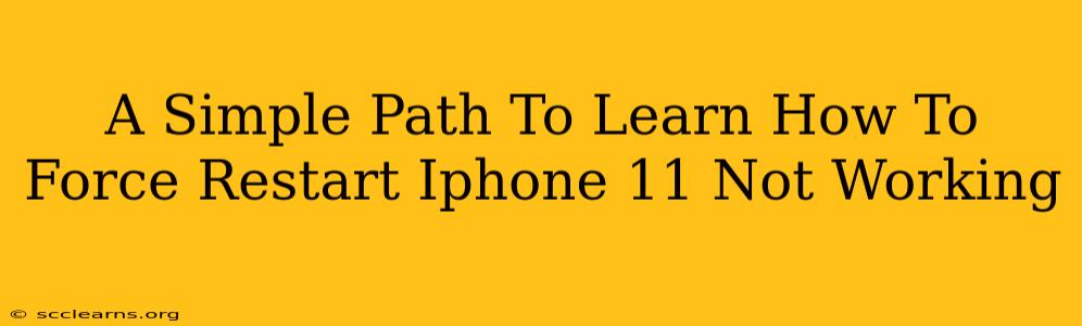 A Simple Path To Learn How To Force Restart Iphone 11 Not Working