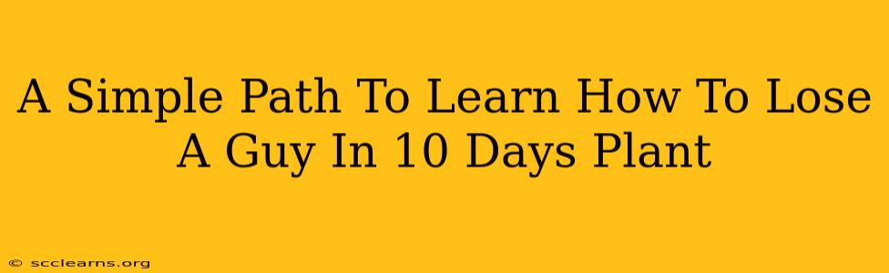 A Simple Path To Learn How To Lose A Guy In 10 Days Plant