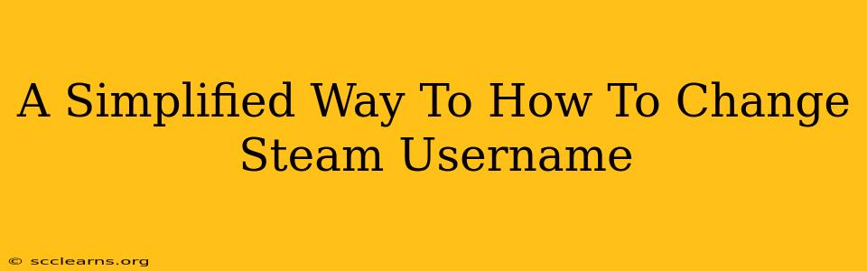 A Simplified Way To How To Change Steam Username