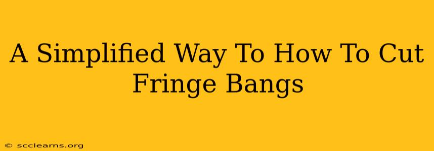 A Simplified Way To How To Cut Fringe Bangs