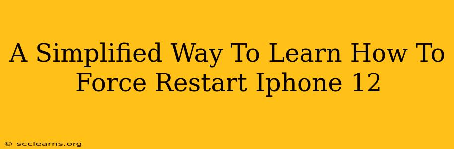 A Simplified Way To Learn How To Force Restart Iphone 12