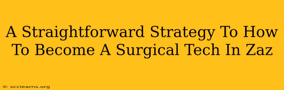 A Straightforward Strategy To How To Become A Surgical Tech In Zaz