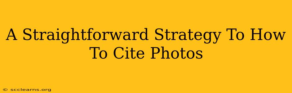 A Straightforward Strategy To How To Cite Photos