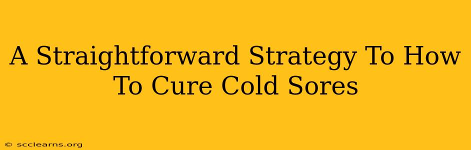 A Straightforward Strategy To How To Cure Cold Sores