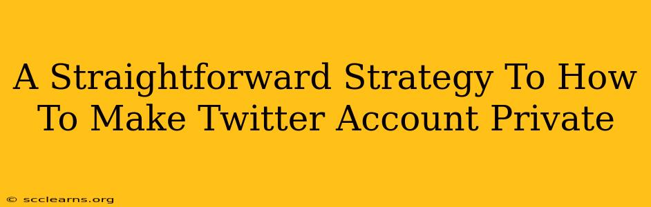 A Straightforward Strategy To How To Make Twitter Account Private