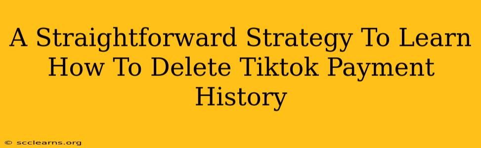 A Straightforward Strategy To Learn How To Delete Tiktok Payment History