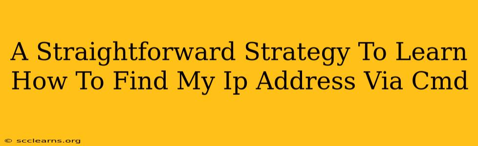 A Straightforward Strategy To Learn How To Find My Ip Address Via Cmd