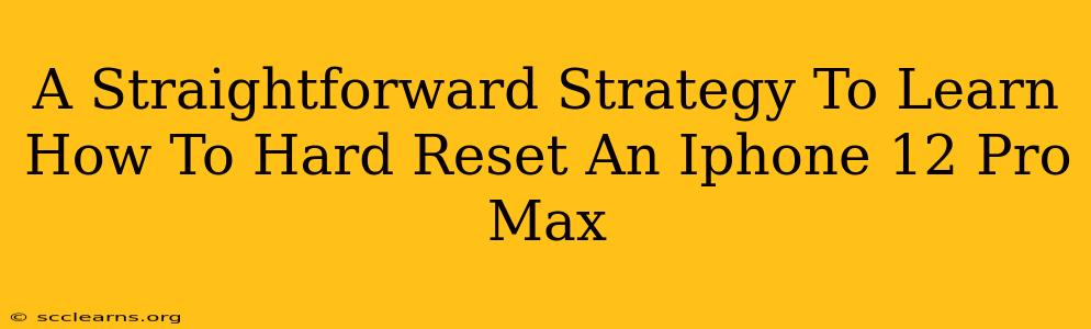 A Straightforward Strategy To Learn How To Hard Reset An Iphone 12 Pro Max