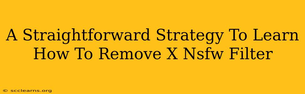 A Straightforward Strategy To Learn How To Remove X Nsfw Filter