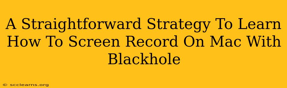 A Straightforward Strategy To Learn How To Screen Record On Mac With Blackhole