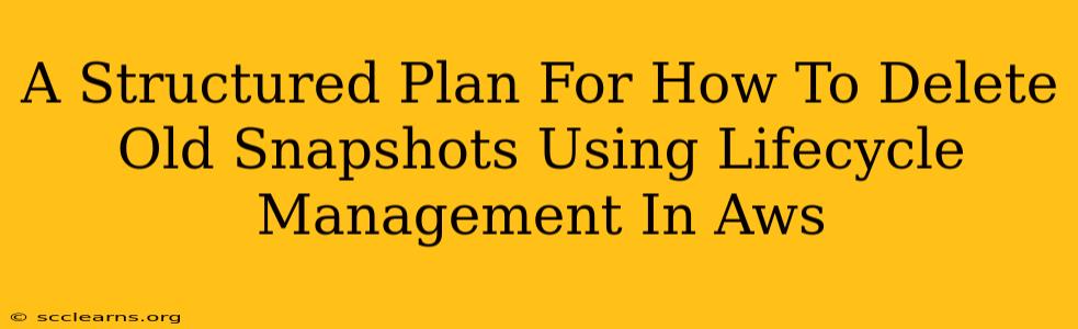 A Structured Plan For How To Delete Old Snapshots Using Lifecycle Management In Aws