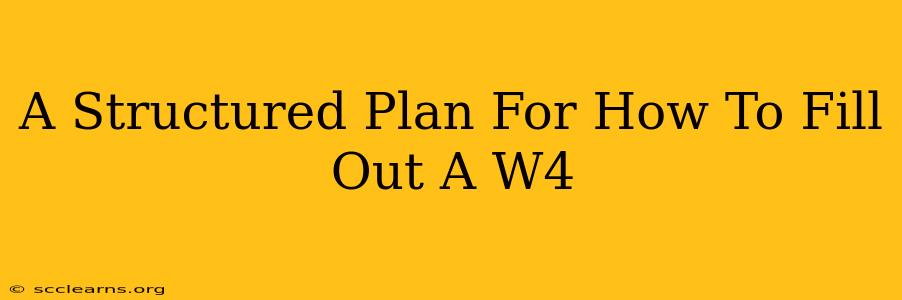 A Structured Plan For How To Fill Out A W4