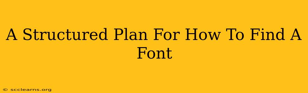 A Structured Plan For How To Find A Font