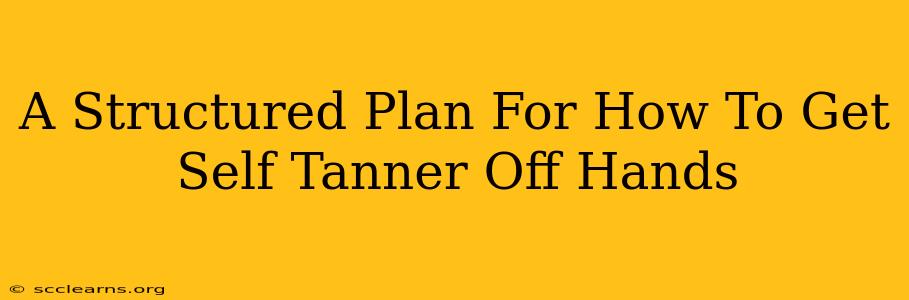 A Structured Plan For How To Get Self Tanner Off Hands