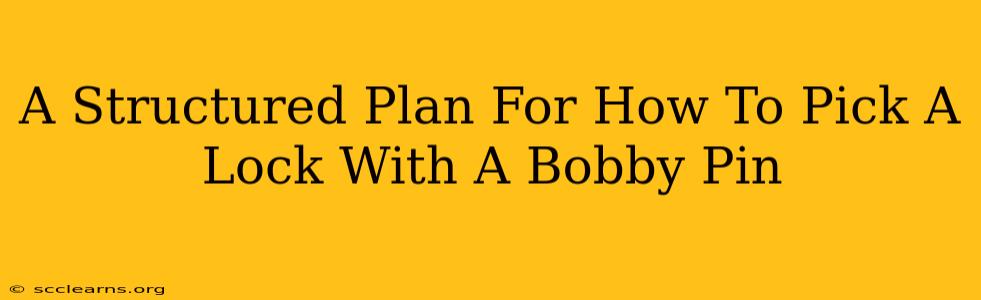 A Structured Plan For How To Pick A Lock With A Bobby Pin