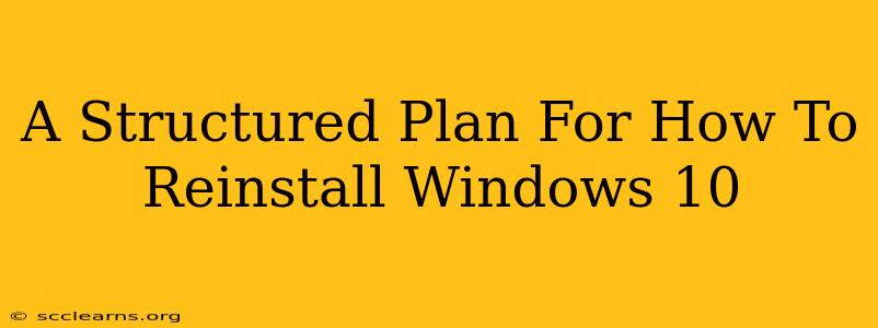 A Structured Plan For How To Reinstall Windows 10