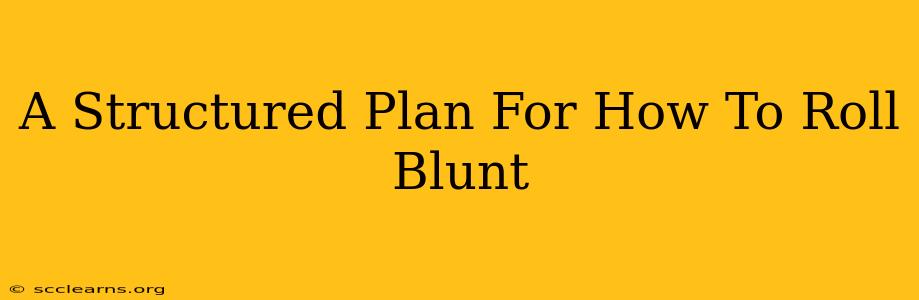 A Structured Plan For How To Roll Blunt