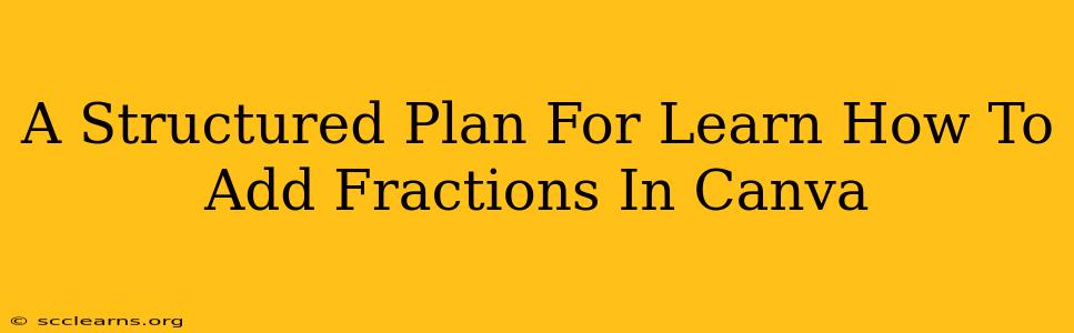 A Structured Plan For Learn How To Add Fractions In Canva