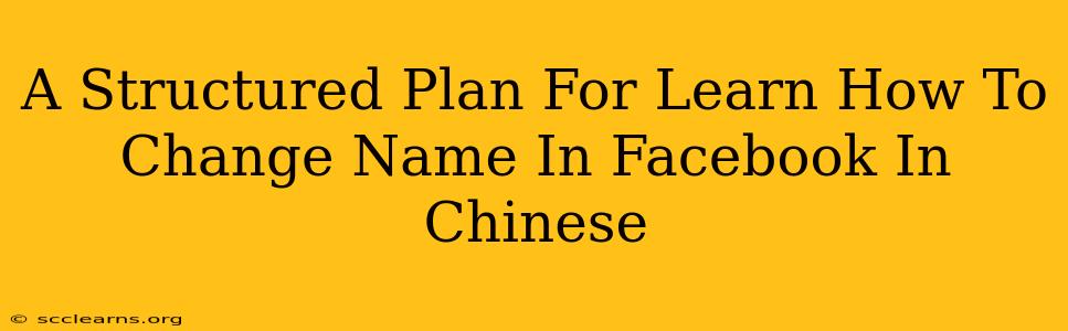 A Structured Plan For Learn How To Change Name In Facebook In Chinese