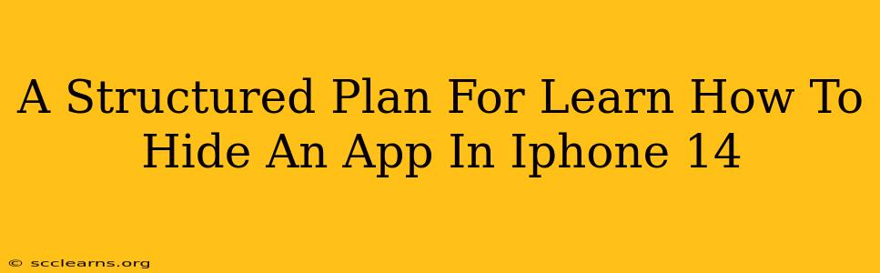 A Structured Plan For Learn How To Hide An App In Iphone 14