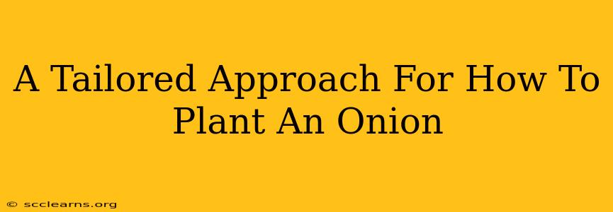 A Tailored Approach For How To Plant An Onion