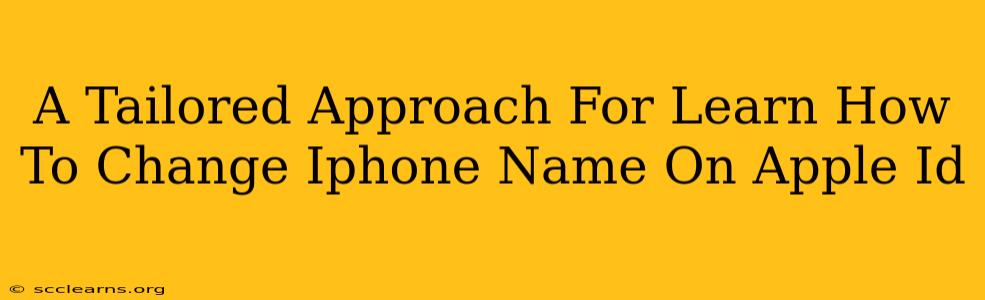 A Tailored Approach For Learn How To Change Iphone Name On Apple Id