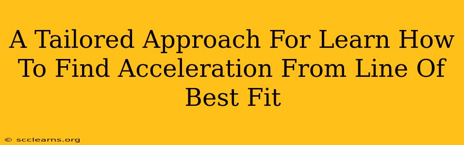 A Tailored Approach For Learn How To Find Acceleration From Line Of Best Fit