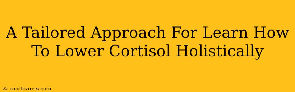 A Tailored Approach For Learn How To Lower Cortisol Holistically