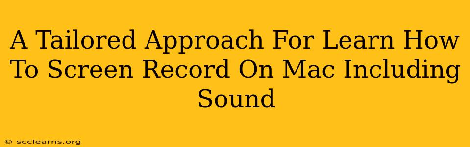 A Tailored Approach For Learn How To Screen Record On Mac Including Sound