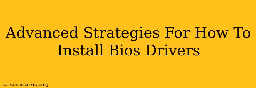 Advanced Strategies For How To Install Bios Drivers