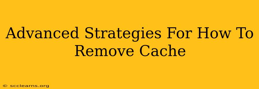 Advanced Strategies For How To Remove Cache