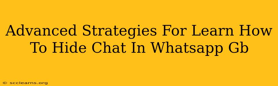 Advanced Strategies For Learn How To Hide Chat In Whatsapp Gb