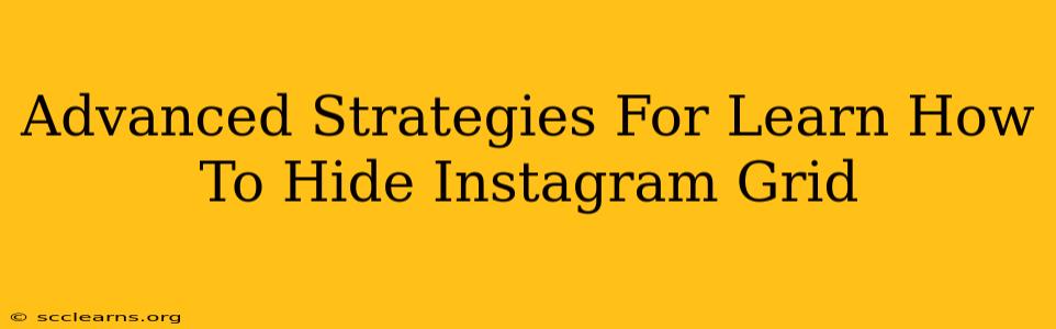 Advanced Strategies For Learn How To Hide Instagram Grid