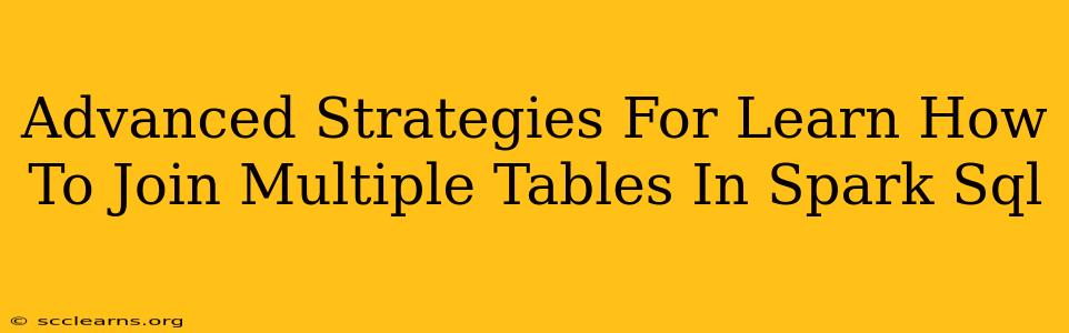 Advanced Strategies For Learn How To Join Multiple Tables In Spark Sql