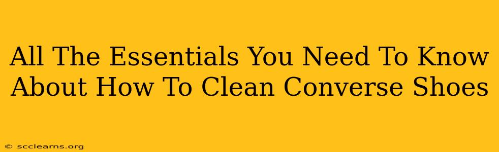 All The Essentials You Need To Know About How To Clean Converse Shoes