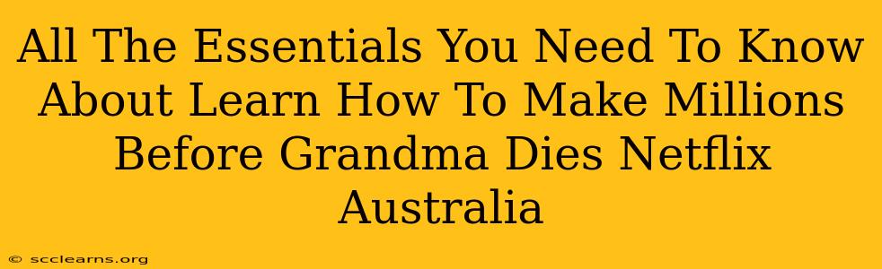 All The Essentials You Need To Know About Learn How To Make Millions Before Grandma Dies Netflix Australia