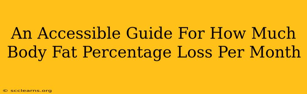 An Accessible Guide For How Much Body Fat Percentage Loss Per Month