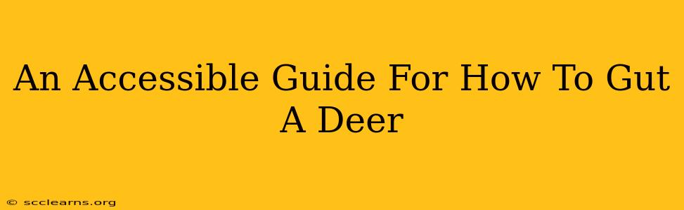 An Accessible Guide For How To Gut A Deer