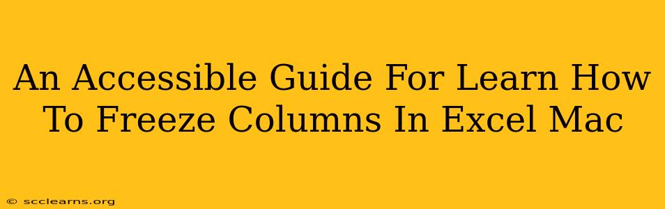 An Accessible Guide For Learn How To Freeze Columns In Excel Mac