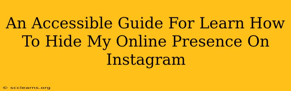 An Accessible Guide For Learn How To Hide My Online Presence On Instagram